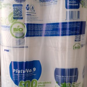 25- 131095 PLATO FOAM 9 REDONDO (BOLSA) - BLANCO 4/125